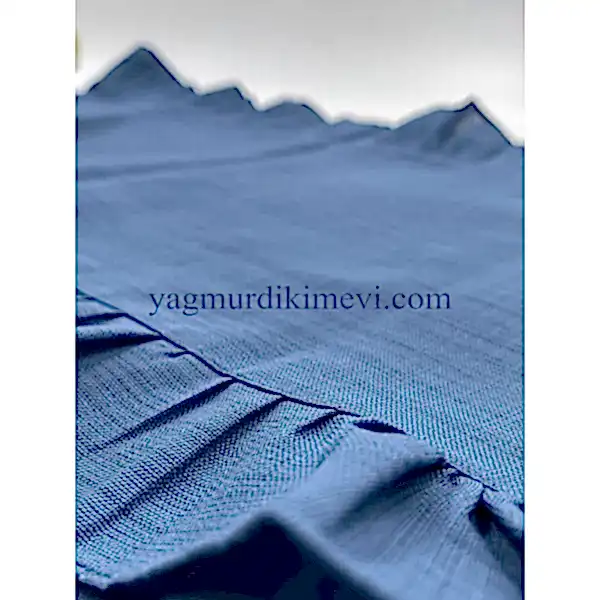 Naturel fırfırlı keten kumaş masa örtüsü zarif tasarımı ile