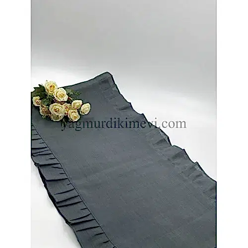 Naturel Fırfırlı Runner Naturel Fırfırlı Runner