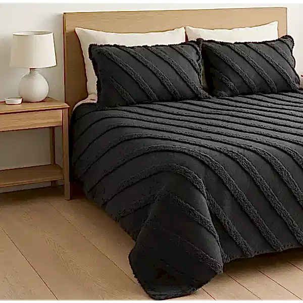 Premium püsküllü yatak örtüsü seti – Yağmur Dikim Evi püsküllü yatak örtüsü seti – 3 parçalı %100 pamuk