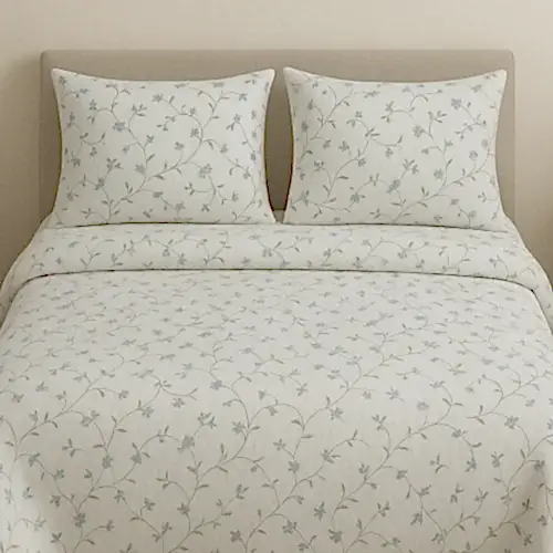 Zafir Çiçekli Pamuklu Nevresim Takımı