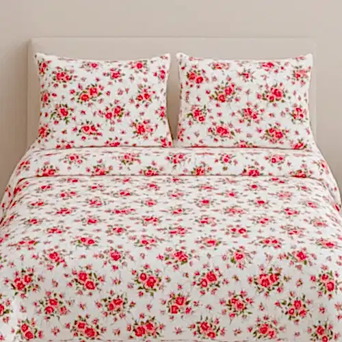 Serin Çiçekli Pamuklu Nevresim Takımı