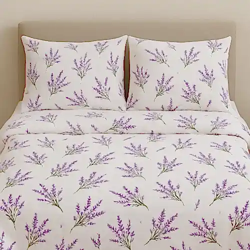 Sare Çiçekli Pamuklu Nevresim Takımı