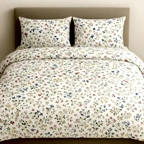 Tetra Çiçekli Pamuklu Nevresim Takımı