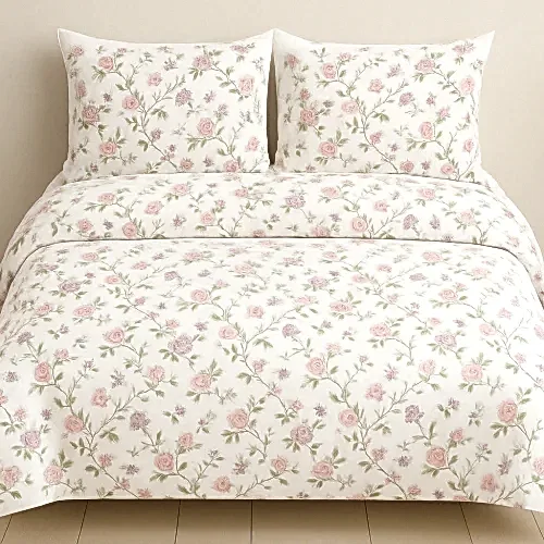 Nazar Çiçekli Pamuklu Nevresim Takımı