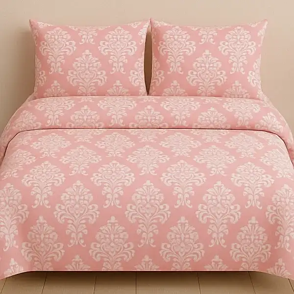 Herkül modern pamuk nevresim takımı beyaz desenli - Yağmur Dikim Evi