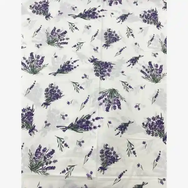 Sare çiçekli pamuk nevresim takımı mor desenli - Yağmur Dikim Evi