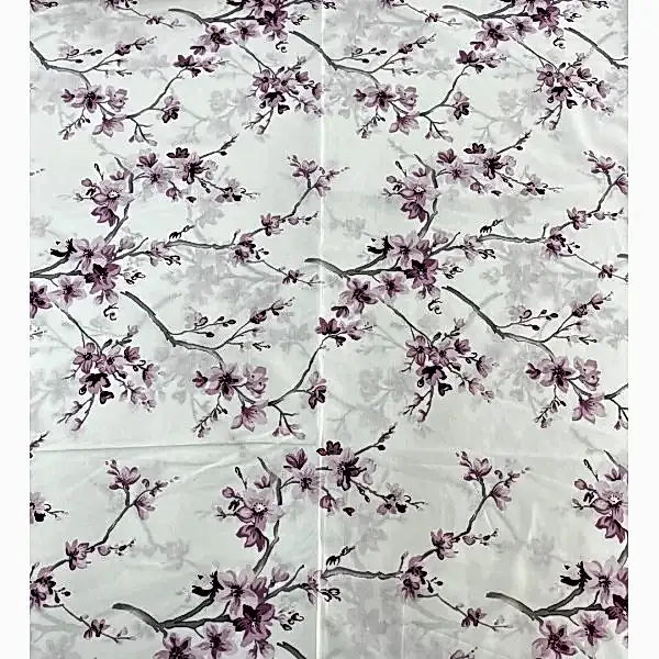 Ergül çiçekli pamuk nevresim takımı pembe desenli - Yağmur Dikim Evi